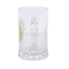 Celtic Triquetra Knot Glass Beer Tankard with Cork