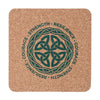 Celtic Shield Knot Lowball Glass with Cork Coaster