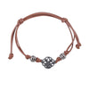 Brown Celtic Shield Knot Leather Cuff Bracelet