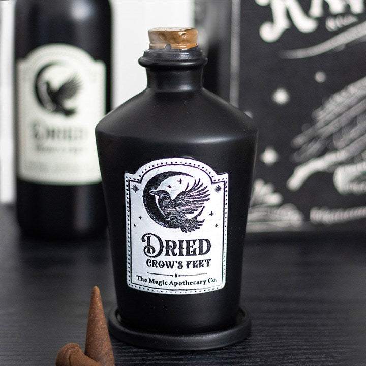 Dried Crows Feet Incense Cone Holder