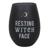 Resting Witch Face Stemless Glass