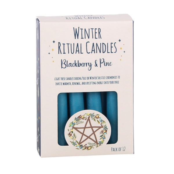 Pack of 12 Blackberry & Pine Winter Ritual Spell C