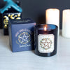 Solstice Wreath Smoky Amber & Vanilla Scented Glas