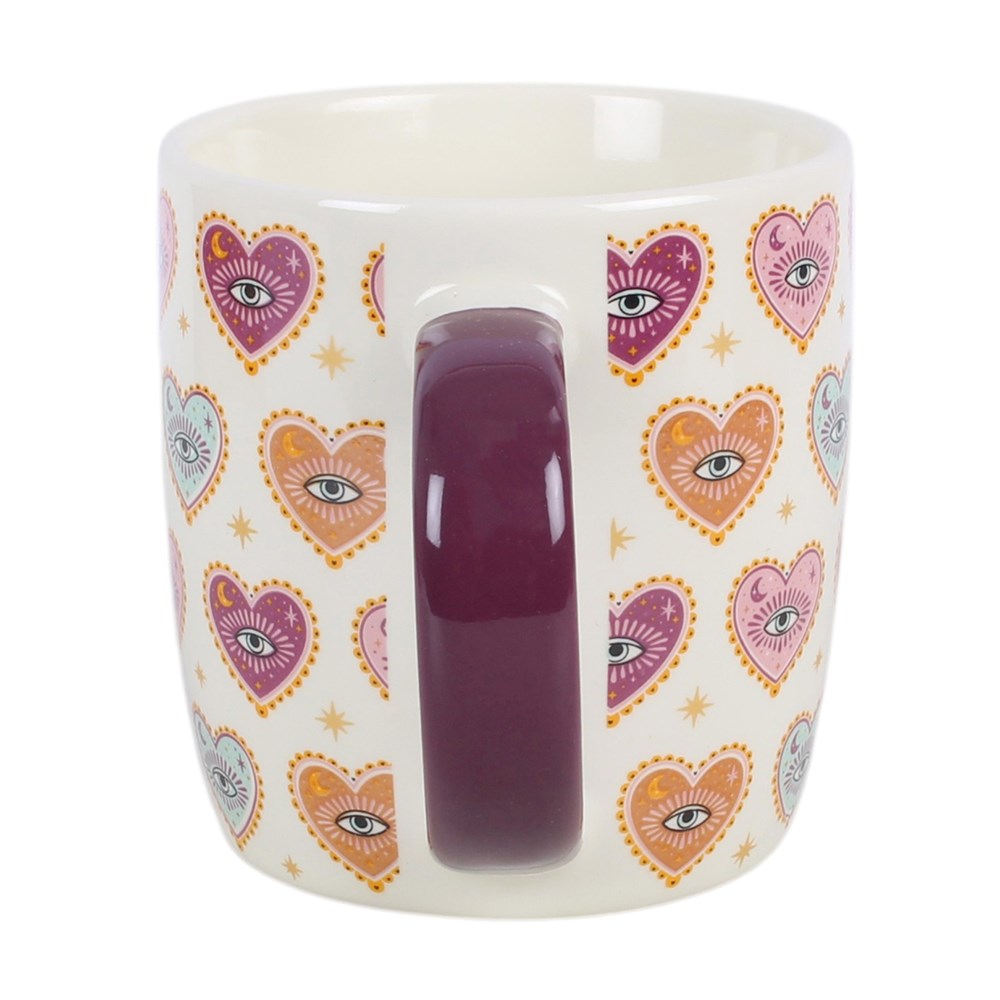 Sacred Sight Heart Print Mug & Tea Infuser Set