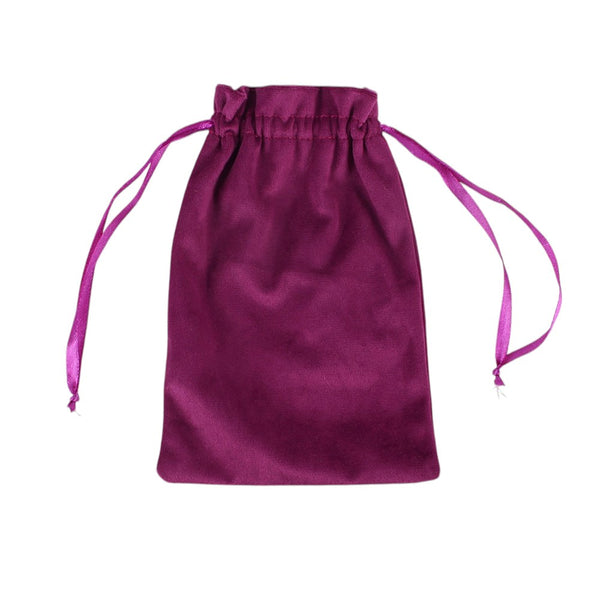 Sacred Sight Heart Velvet Drawstring Bag