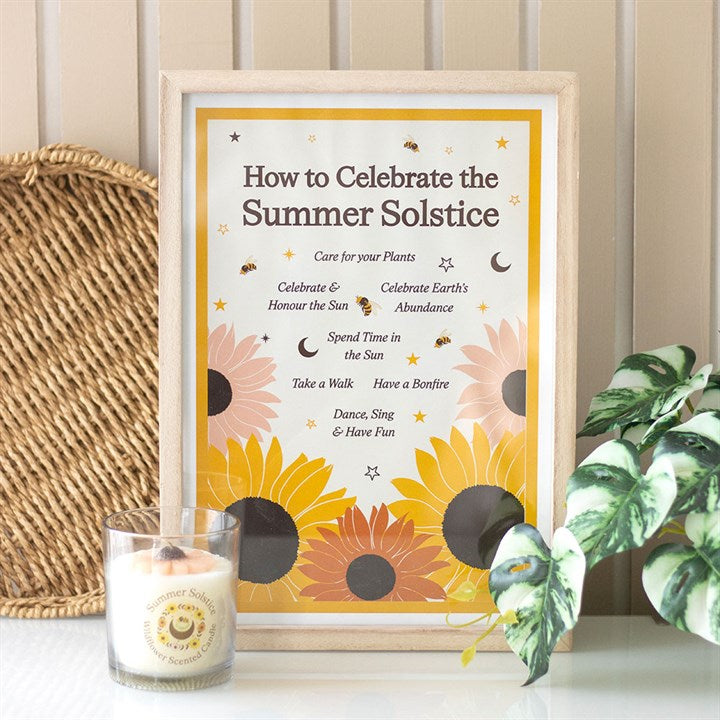 Celebrate the Summer Solstice Framed Wall Art