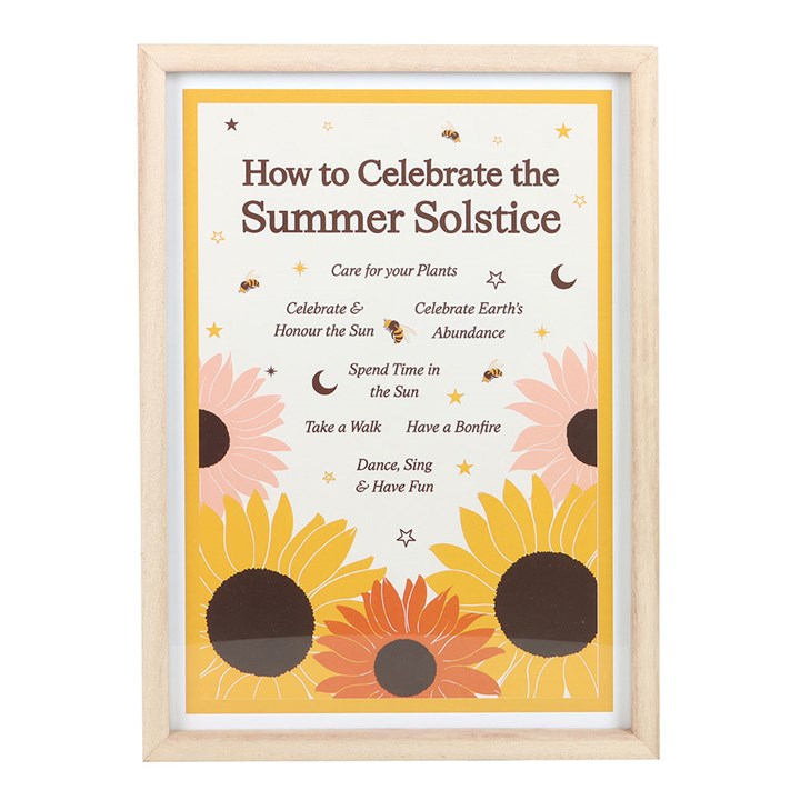 Celebrate the Summer Solstice Framed Wall Art