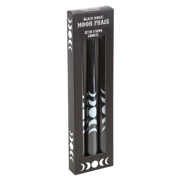 Black Magic Moon Phase Taper Candles