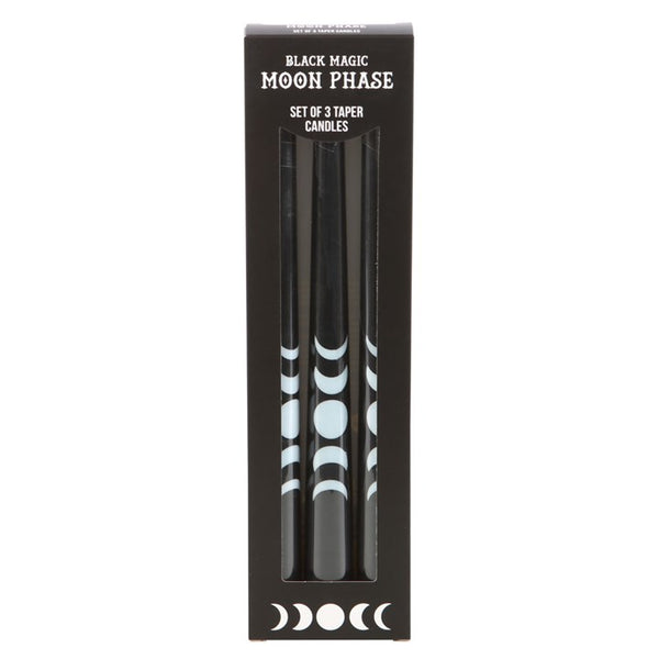 Black Magic Moon Phase Taper Candles