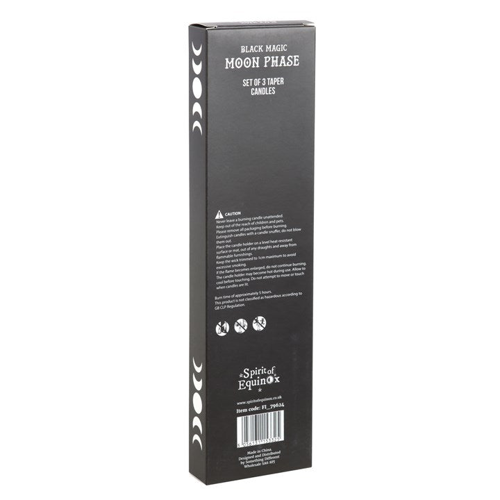 Black Magic Moon Phase Taper Candles