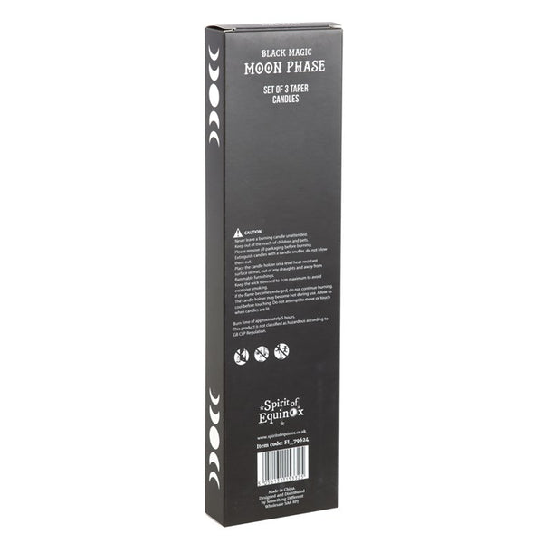 Black Magic Moon Phase Taper Candles
