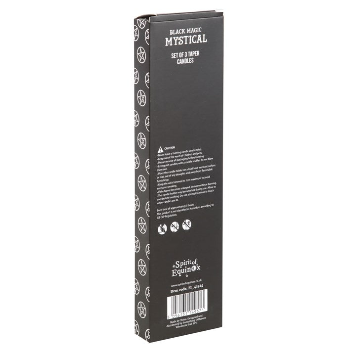 Black Magic Mystical Taper Candles