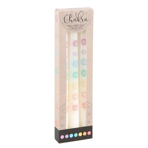 Chakra Balancing Set of 3 Taper Candles