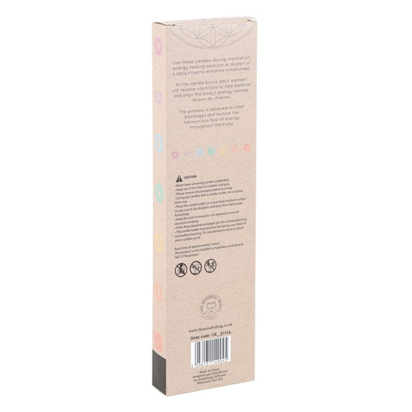Chakra Balancing Set of 3 Taper Candles