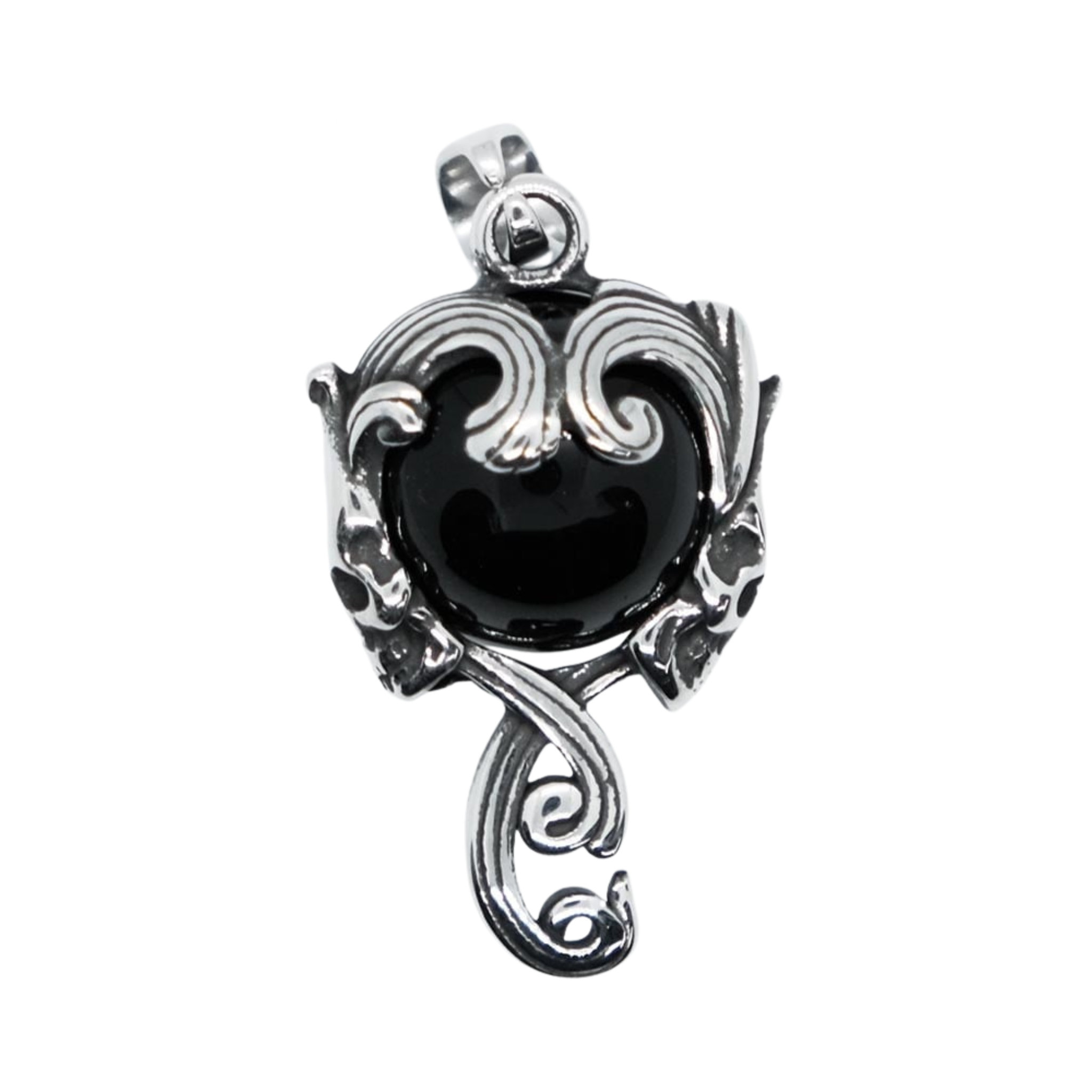 Black Ball Stainless Steel Pendant
