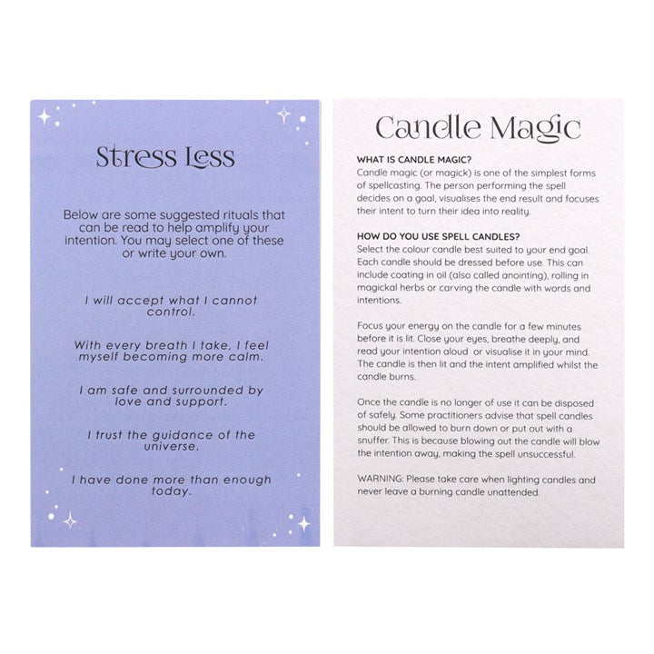 Stress Less Spell Candle x 12