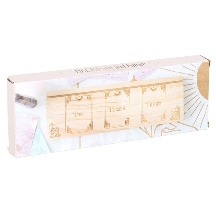 Natural Past Present Future Card Stand