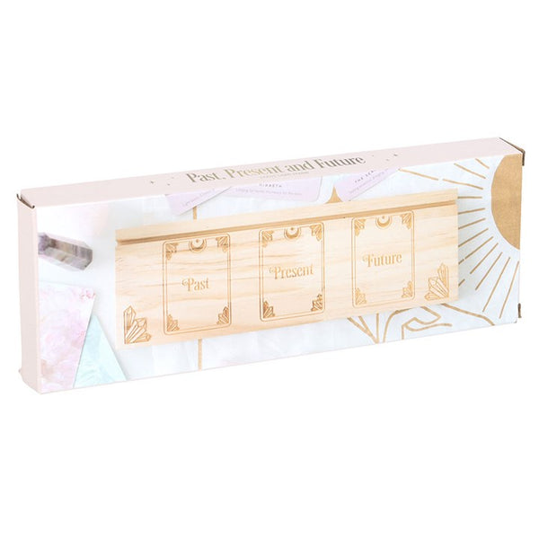 Natural Past Present Future Card Stand