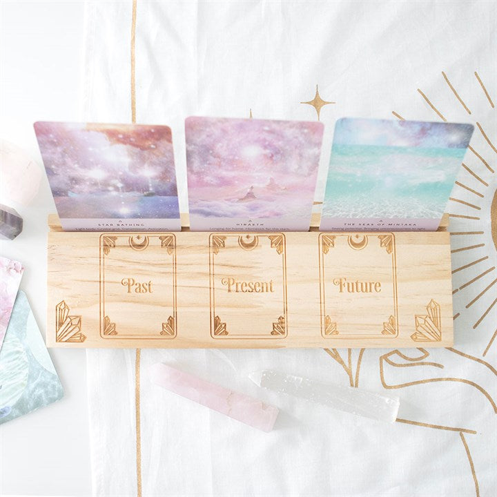 Natural Past Present Future Card Stand
