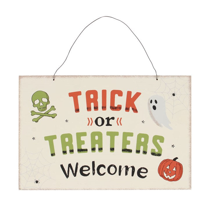 Trick or Treaters Welcome Sign