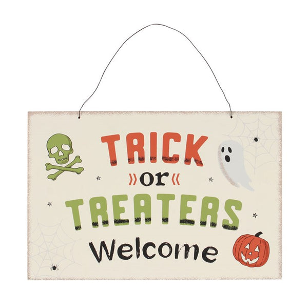 Trick or Treaters Welcome Sign