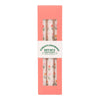 Set Of 3 Tulip Print Taper Candles