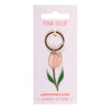 Pink Tulip Keyring