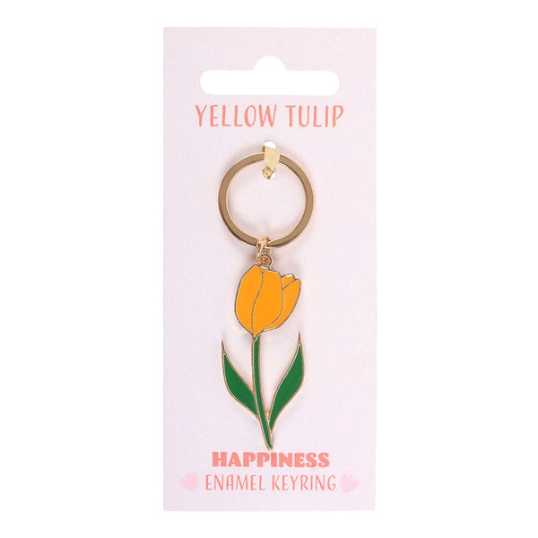 Yellow Tulip Keyring