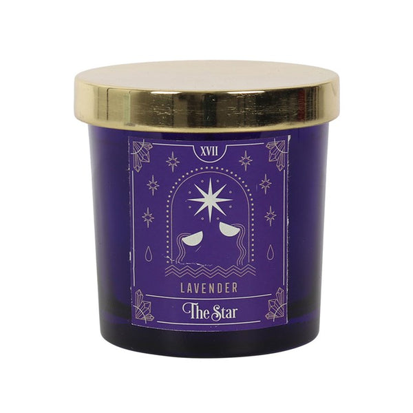 The Star Lavendar Tarot Candle