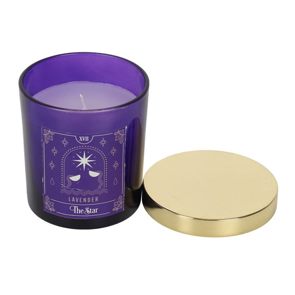 The Star Lavendar Tarot Candle