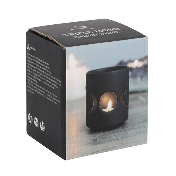 Triple Moon Cut Out Tealight Holder