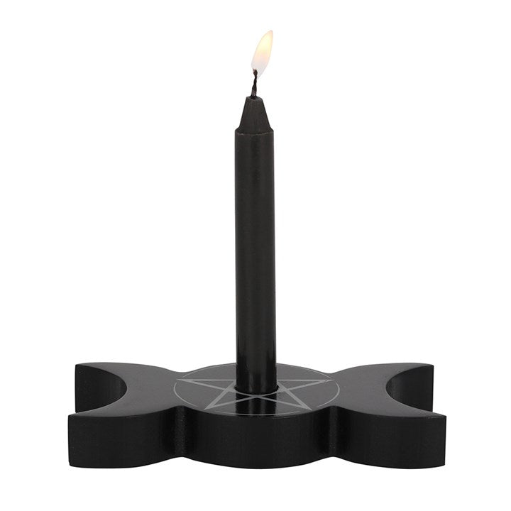 Triple Moon Spell Candle Holder