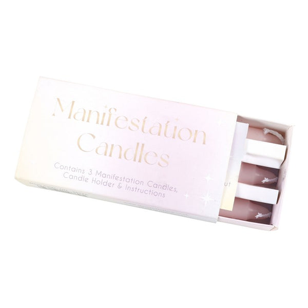 3 Manifestation Candles in a Box