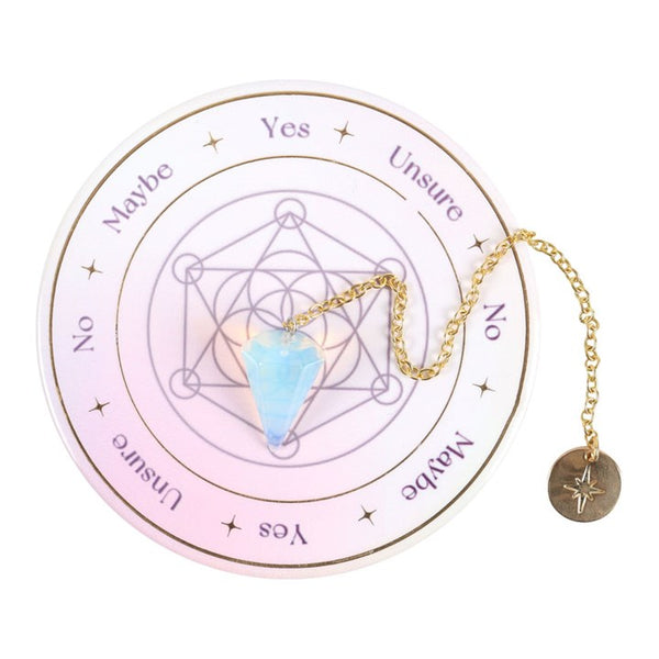 Opalite Pendulum Divination Kit