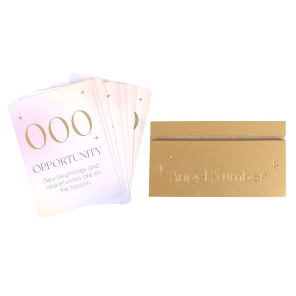 Angel Number Affirmation Cards with Stand