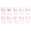 Angel Number Affirmation Cards with Stand