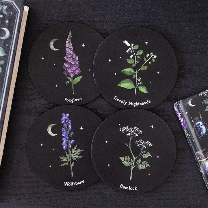Poisonous Plant Set of 4 Coasters