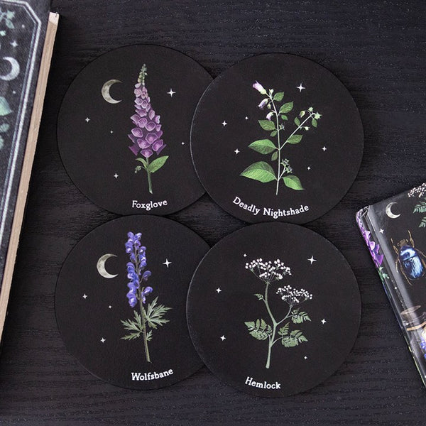 Poisonous Plant Set of 4 Coasters