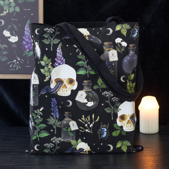 Venom & Vines Print Tote Bag