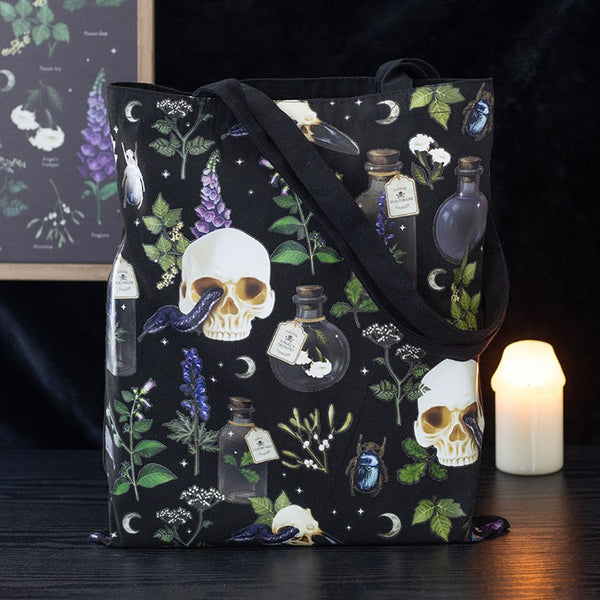 Venom & Vines Print Tote Bag
