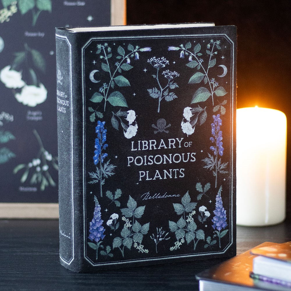 Library of Poisonous Plants Book Shaped Storage Bo