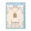 Moon Vintage Tarot Card Necklace on Card