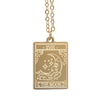 Moon Vintage Tarot Card Necklace on Card