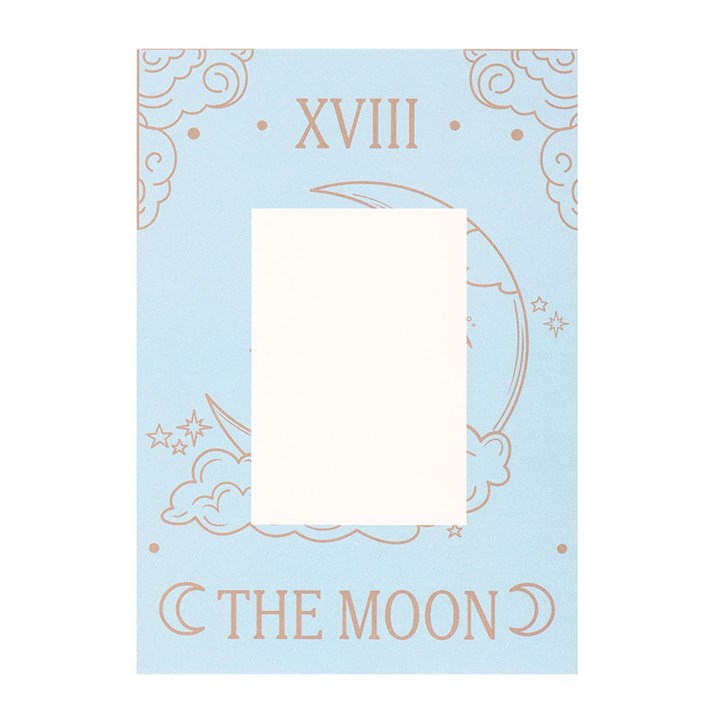 Moon Vintage Tarot Card Necklace on Card