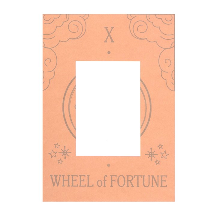 Wheel of Fortune Vintage Tarot Card Necklace on Card
