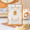 Wheel of Fortune Vintage Tarot Card Necklace on Card