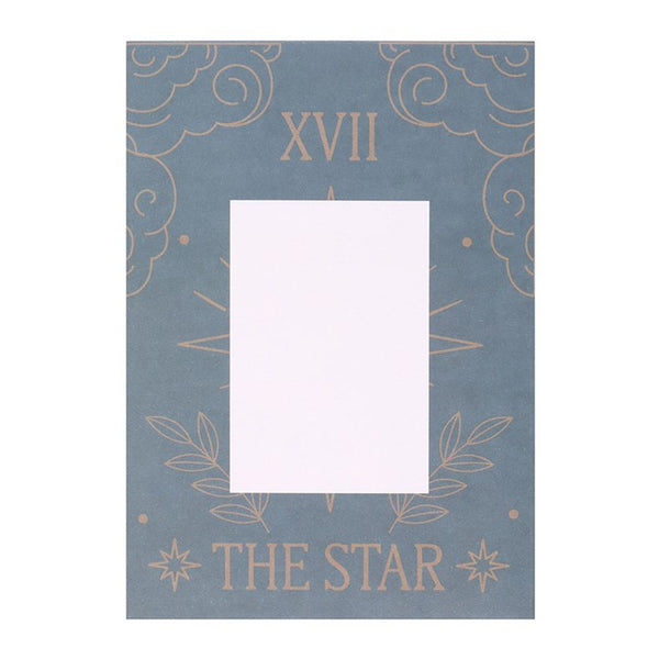 Star Vintage Tarot Card Necklace on Card