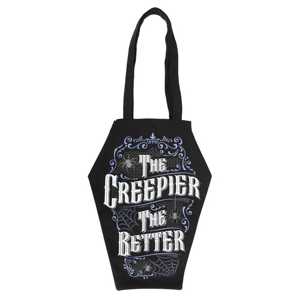 The Creepier The Better Coffin Shaped Tote Bag