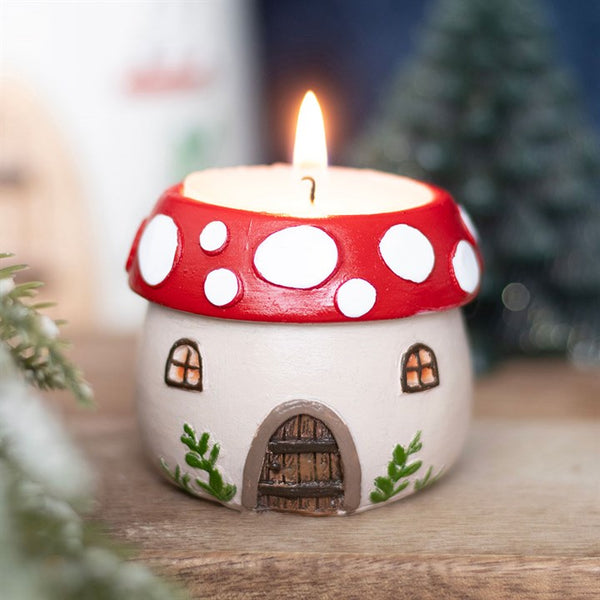 Mushromm House Tealight Holder