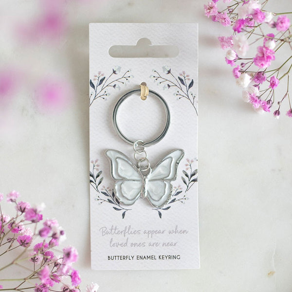 Butterflies Appear Keyring